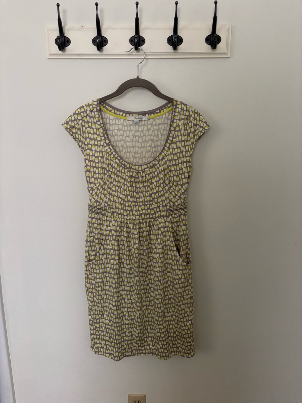 Boden women’s yellow Geometric Print Dress